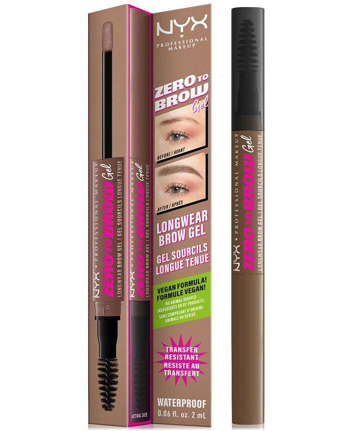 NYX Professional Makeup Zero To Brow Gel - Tan/Beige - No Size