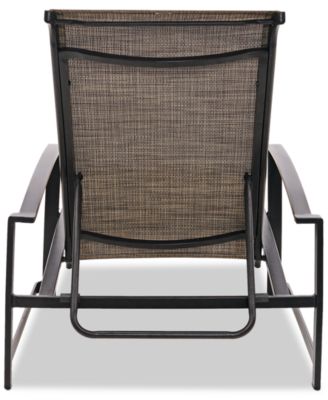 Wythburn Mix and Match Sleek Sling Outdoor Chaise Lounge, Created for Macy's