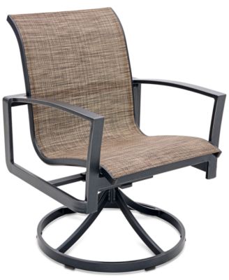 Wythburn Mix and Match Sleek Sling Outdoor Swivel Chair