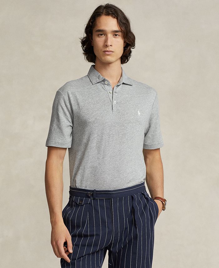 Classic fit sales cotton mesh polo