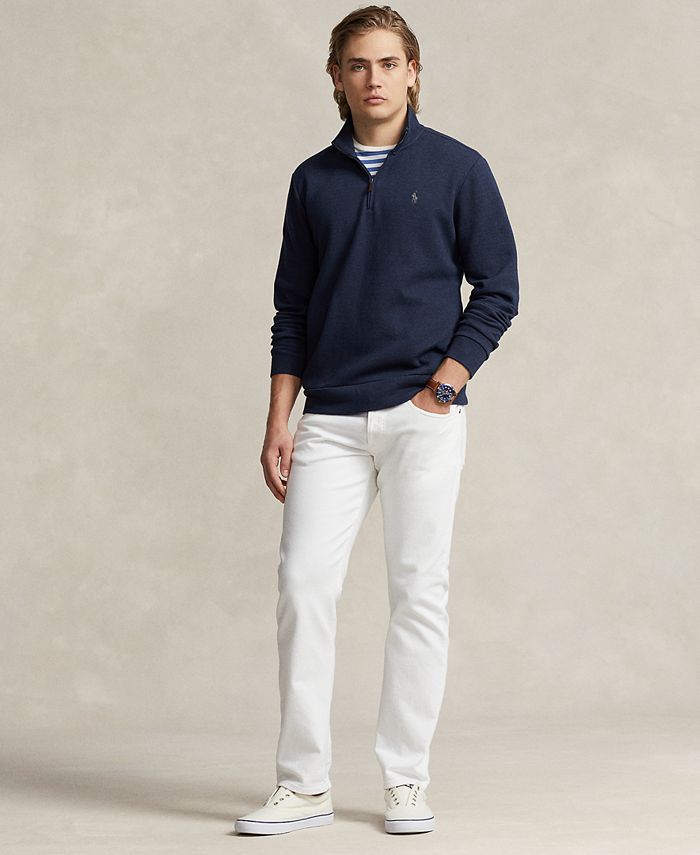 Polo Ralph Lauren Men s Double Knit Mesh Quarter Zip Pullover Macy s