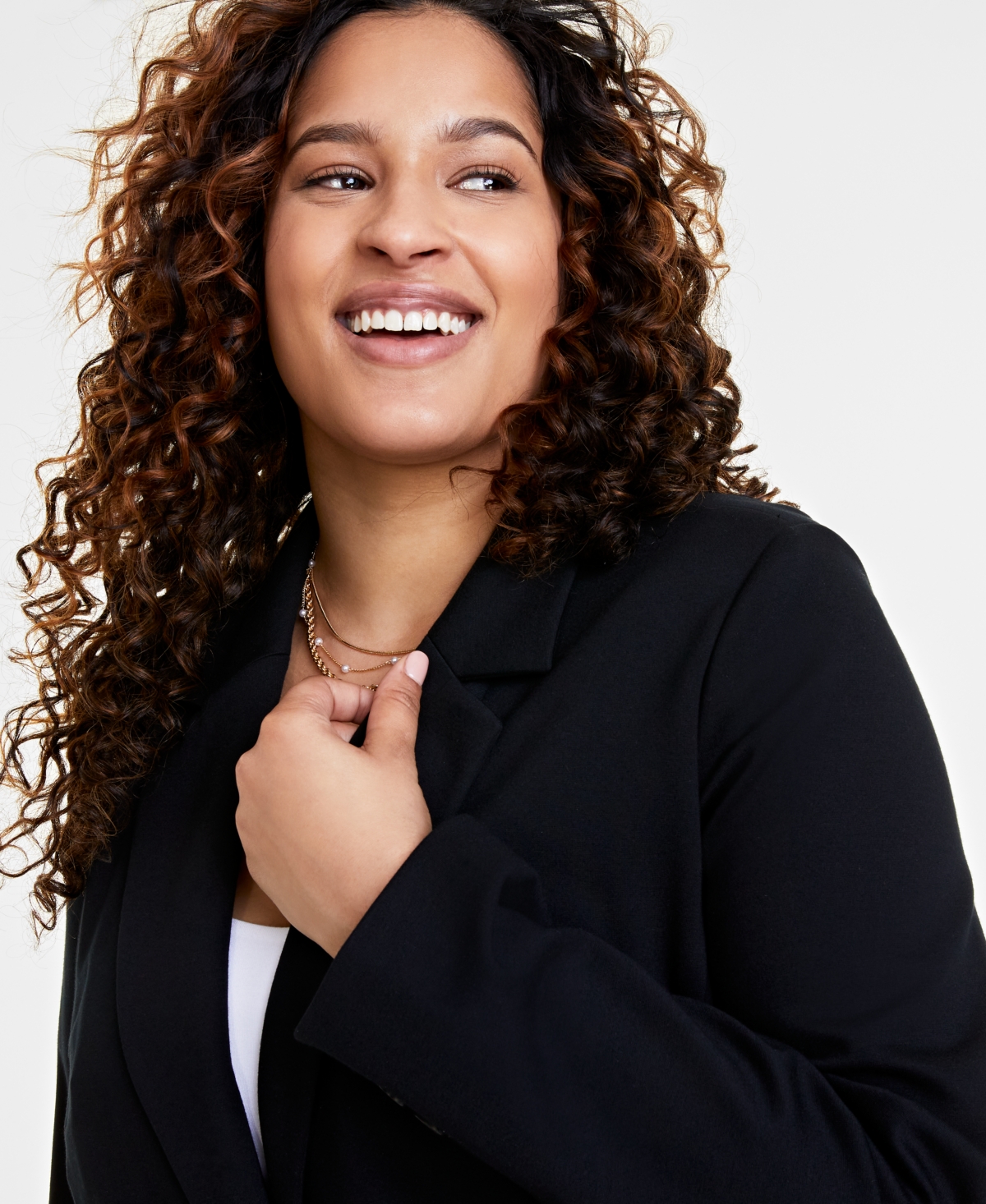 Ponte knit blazer plus size clearance
