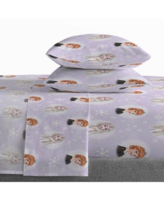 Disney Frozen Watercolor 100% Organic Cotton Full Sheet Set