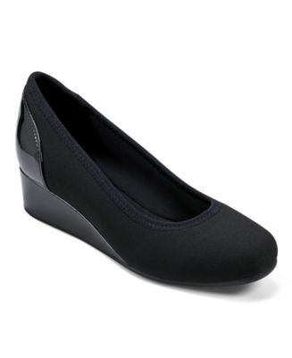 Easy Spirit Women's Gwenyth Slip-On Square Toe Dress Wedges - Macy's