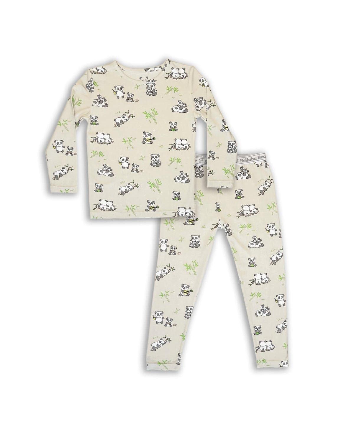 Shop Bellabu Bear Unisex Kidsâ Panda Set Of 2 Piece Pajamas