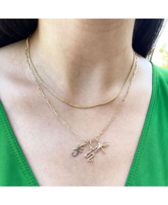 Mini Gold Lizard Charm 14K Gold