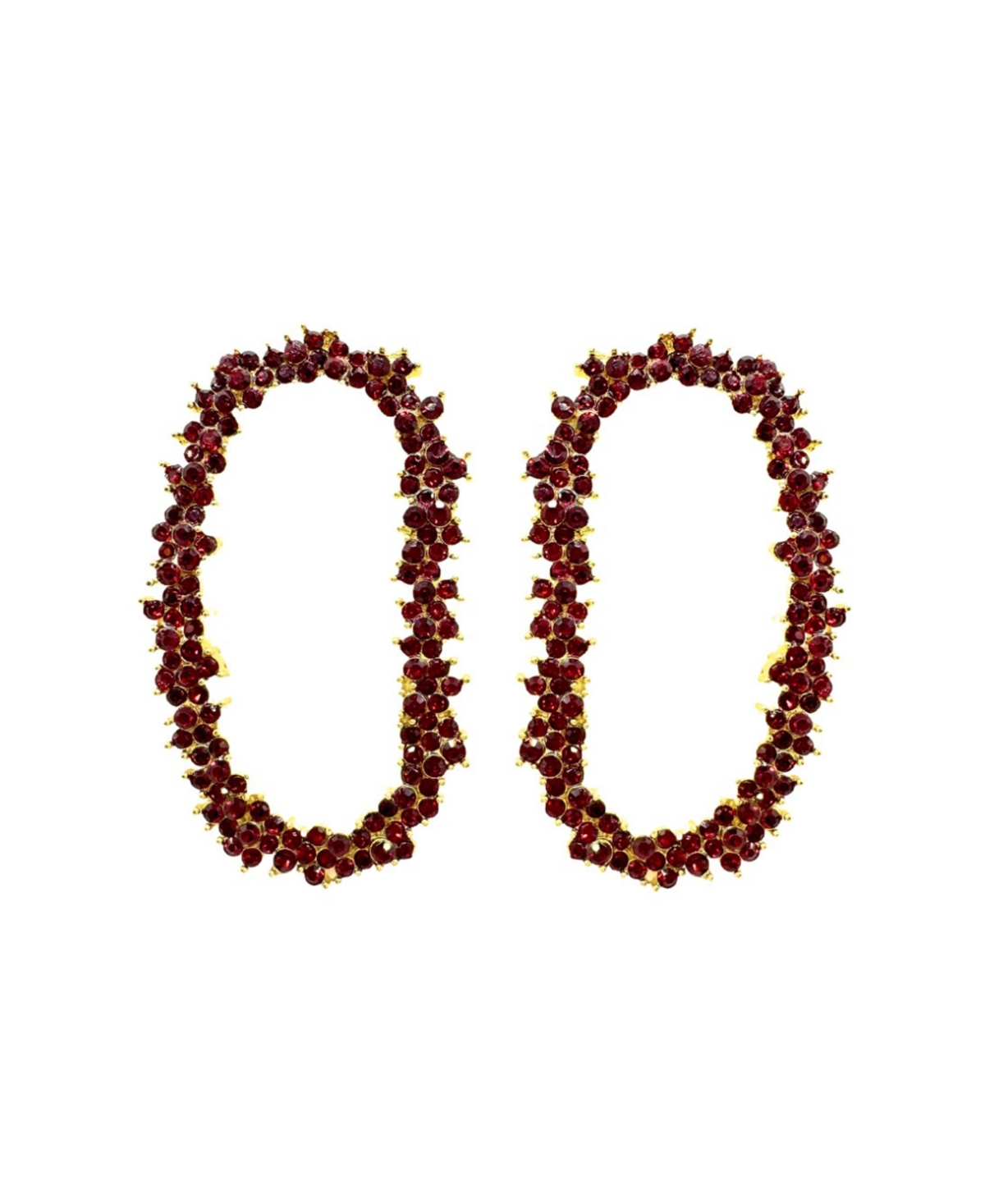 Women's Crystal Garland Drop Earrings - Gold