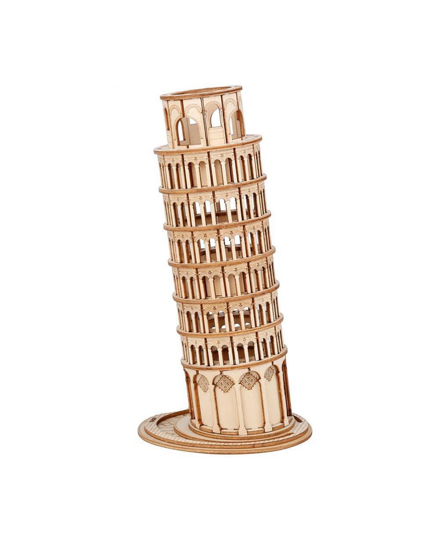 Детский пазл Flash Popup Leaning Tower Of Pisa 137-Piece 3D Wood Laser-Cut Puzzle, Ages 8+, цвет: Open Miscellaneous — фото 1