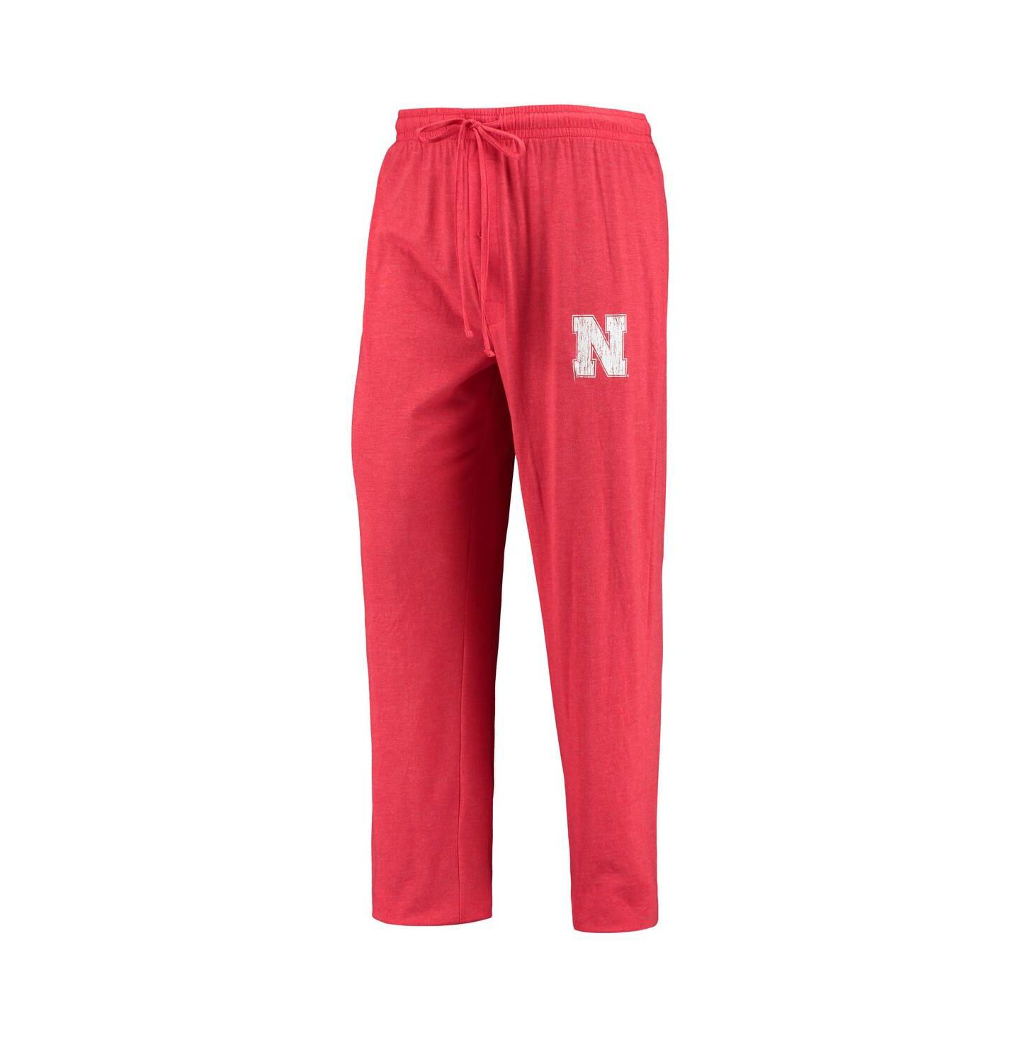 Мужская пижама Concepts Sport Nebraska Huskers Meter: футболка и штаны, Scarlet — фото 2