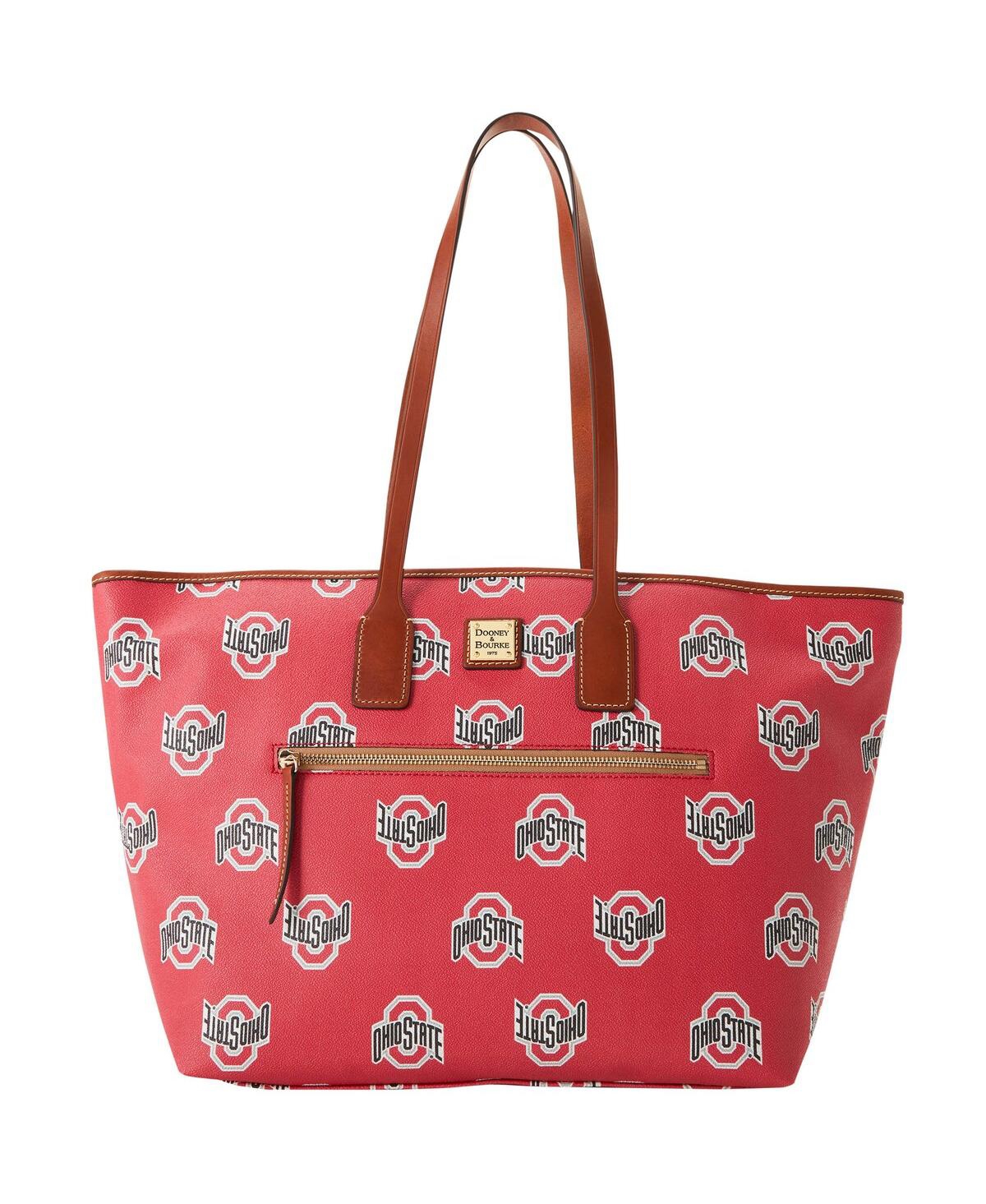 Women's Dooney & Bourke Ohio State Buckeyes Sporty Monogram Large Zip Tote Bag - Red