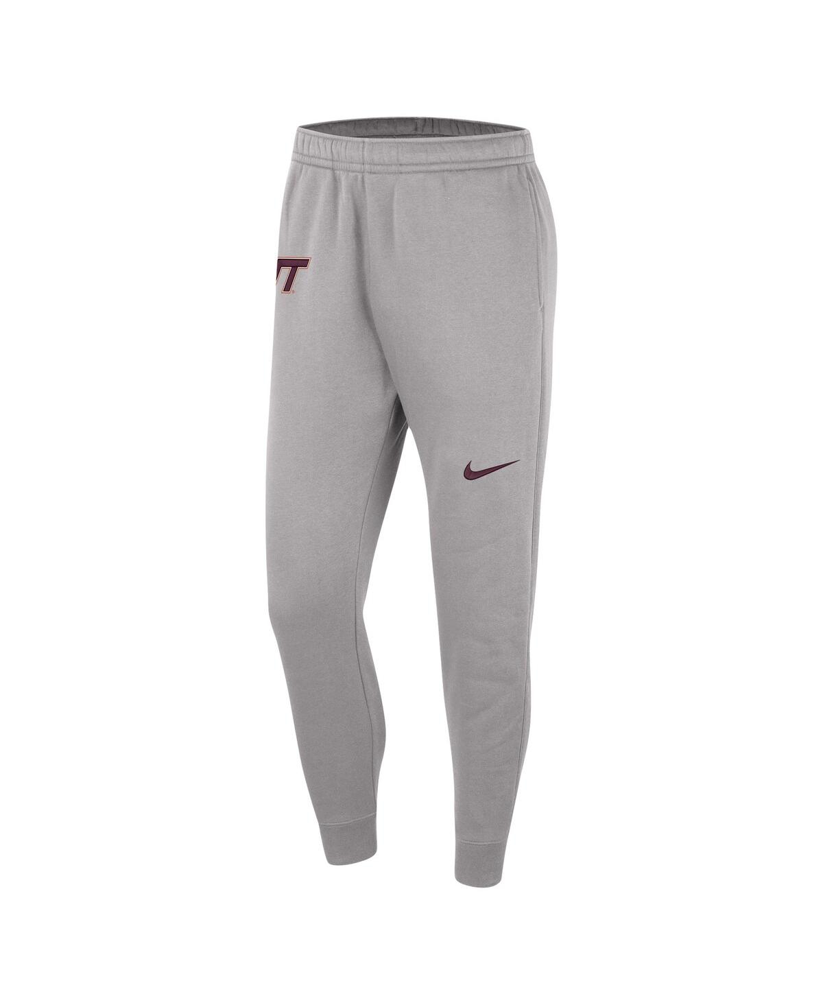 Shop Nike Men's  Gray Virginia Tech Hokies Club Fleece Pants
