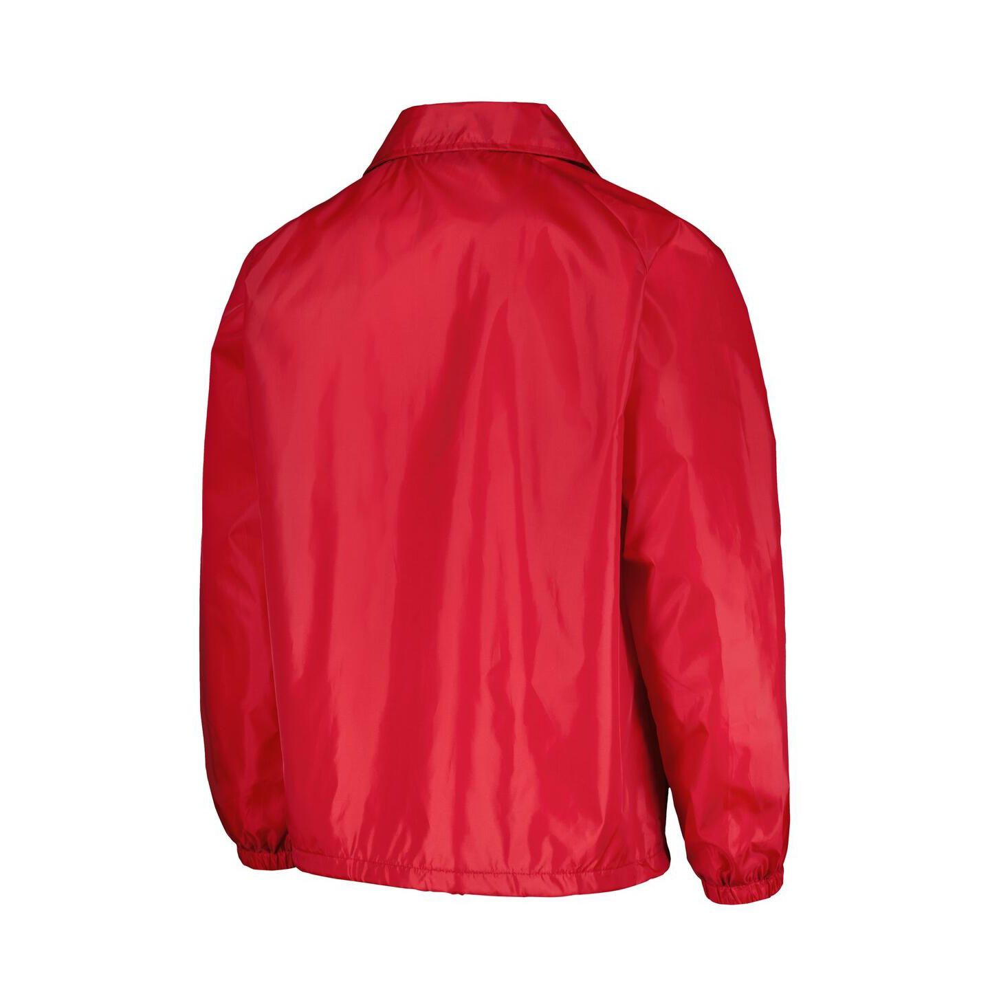 Мужская куртка Dunbrooke Red Cincinnati Reds Coach's Raglan Full-Snap Windbreaker — фото 3