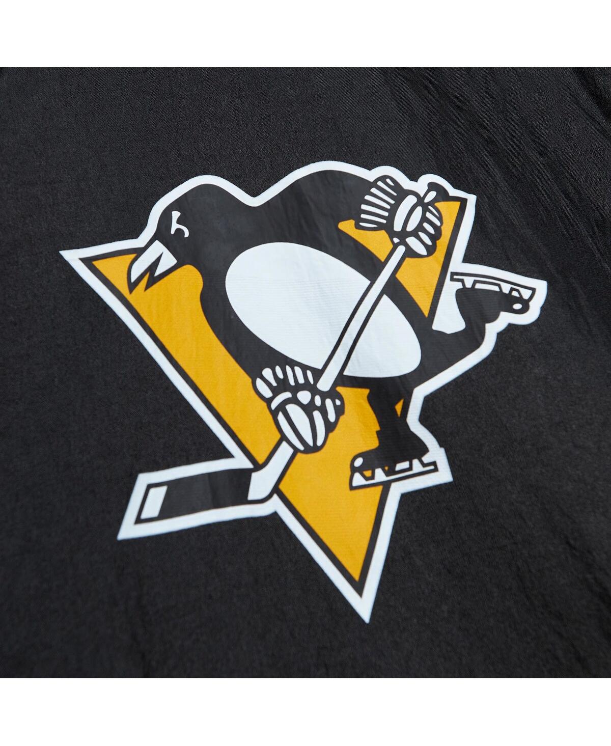 Men's Mitchell & NessPittsburgh Penguins Team Og 2.0 Anorak Half-Zip Windbreaker Jacket - Black