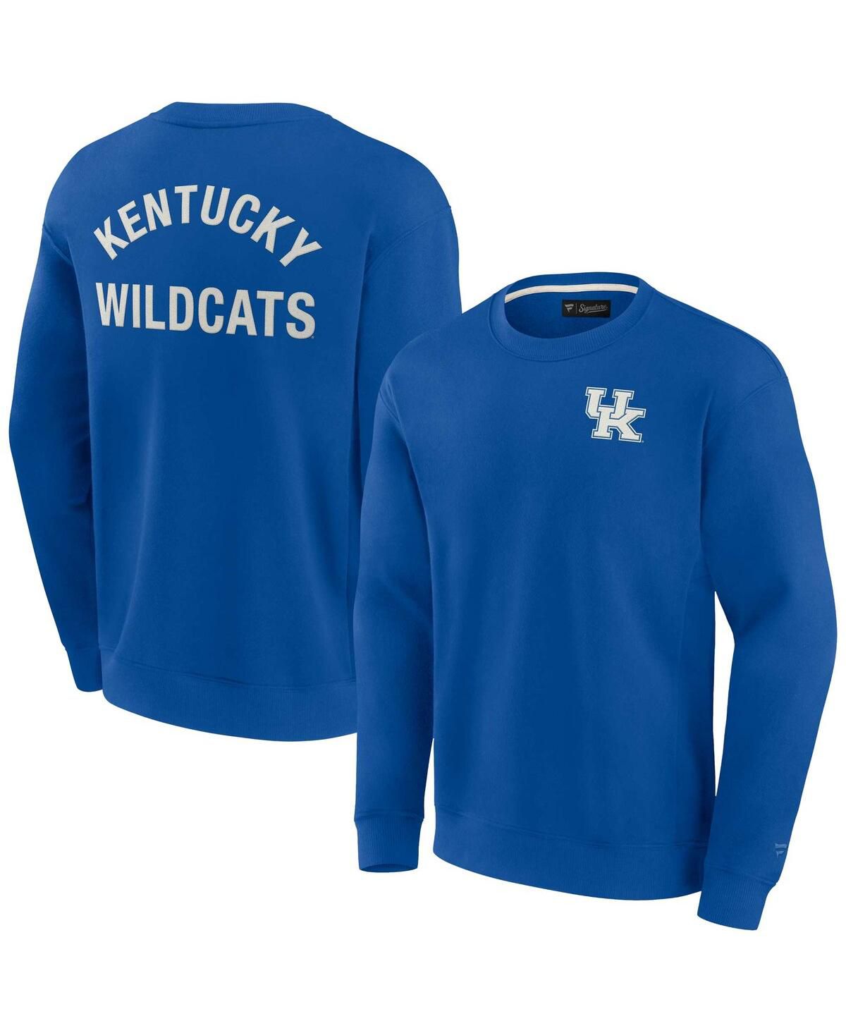 Мужские и женские пуловеры Royal Kentucky Wildcats Super Soft Crew Sweatshirt для мужчин и женщин