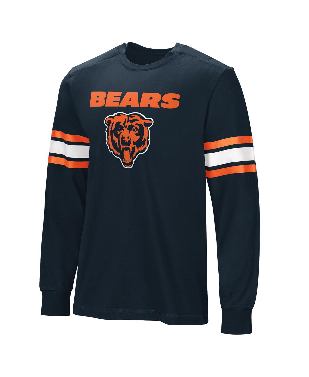 Shop Nfl Properties Men's Navy Chicago Bears Hands Off Long Sleeve Adaptive T-shirt
