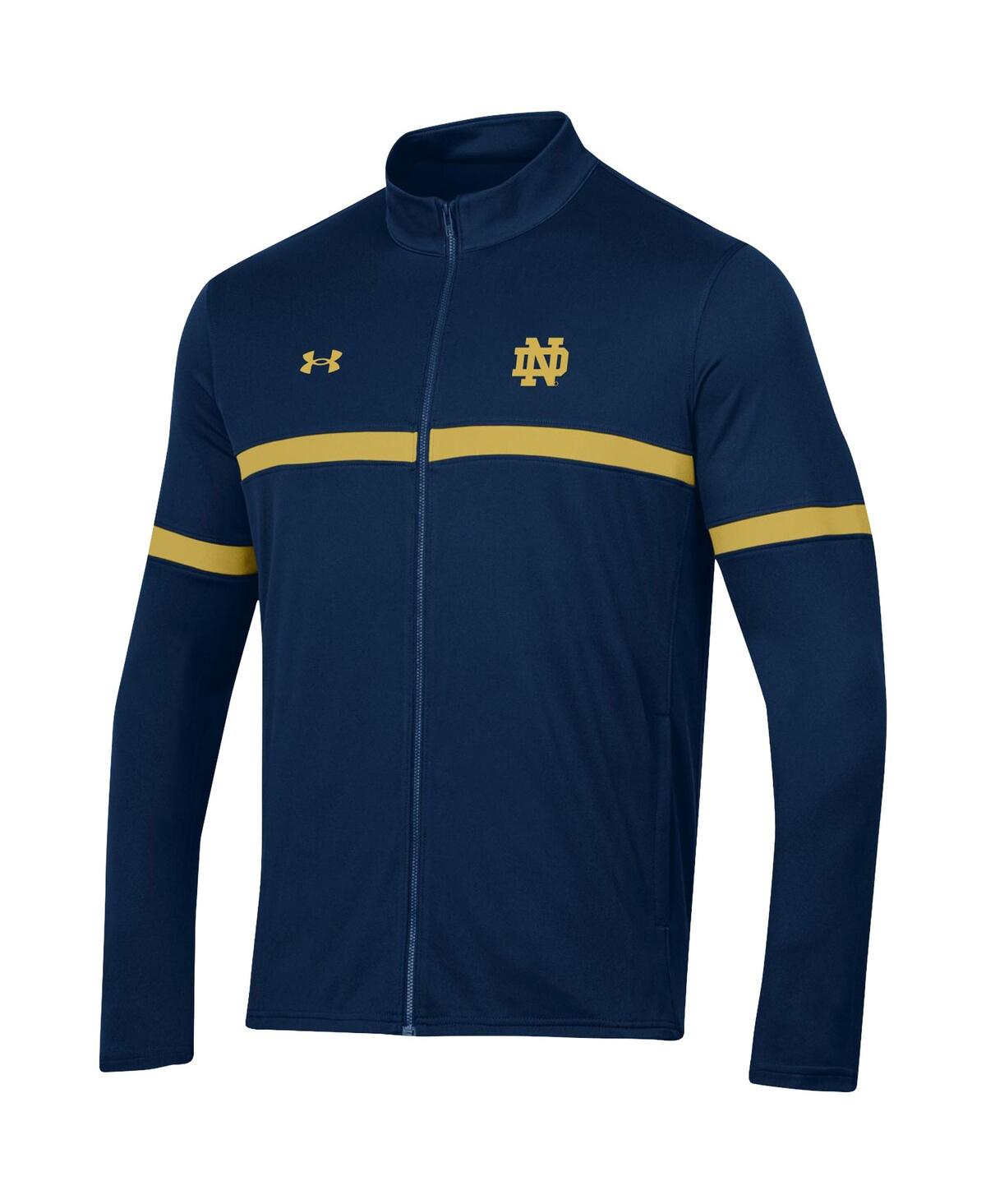 Under Armour Navy Notre Dame Fighting Irish 2023 Assist Warm Up Full-zip Jacket In Navy