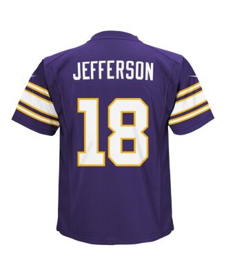 Toddler Boys and Girls Justin Jefferson Purple Minnesota Vikings Alternate Game Jersey