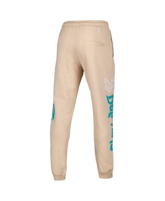 Men's and Women's Cream Miami Dolphins Heavy Block Graphic Jogger Pants