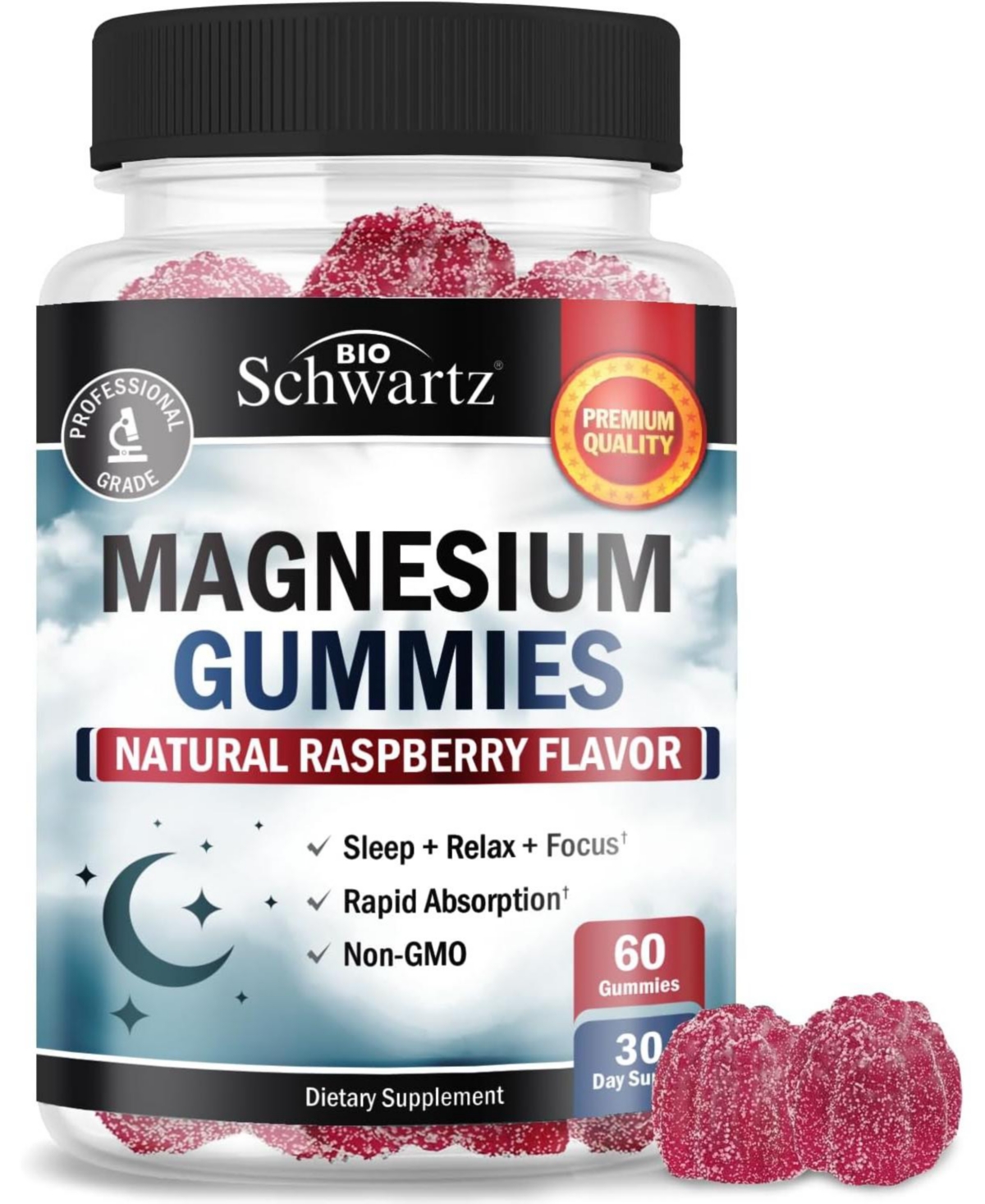 Magnesium Citrate Gummies Supplement, 60ct