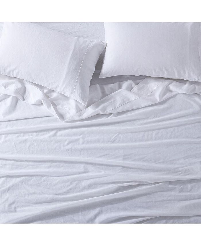 Egyptian Linens Belgian Flax Linen Cotton Sheet Set, Full Macy's