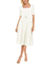 Macy's white hot sale midi dress