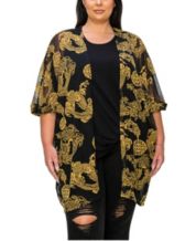 Macys plus outlet size kimono
