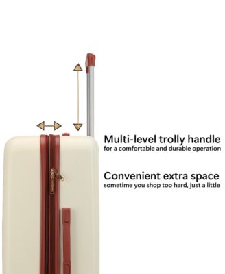 Mia Expandable Retro Luggage Set, 3 Piece