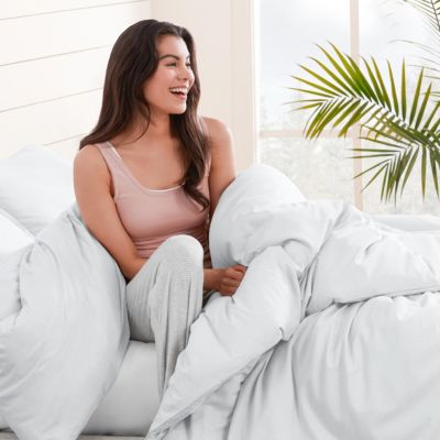 90" x 90"Bare Home Cotton Flannel Full/Queen Duvet Cover Set