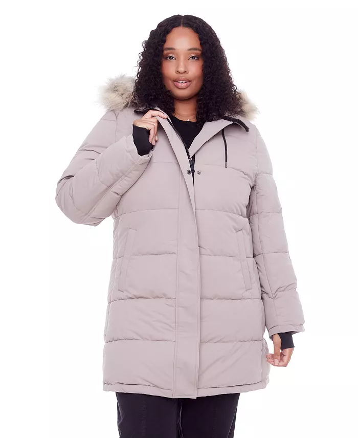 Women's Plus Size - Aulavik Plus | Mid-Length Hooded Parka Coat - thumbnail 7
