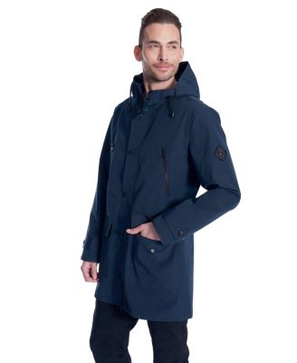 Men's Banks | Hooded Drawstring Raincoat