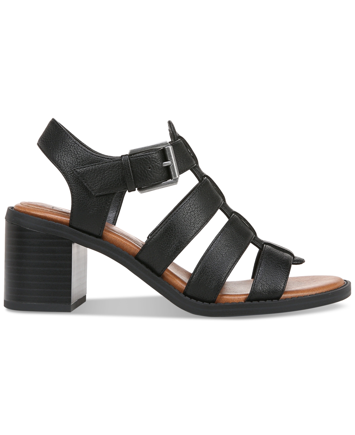 Shop Zodiac Women's Inessa Gladiator Block-heel Sandals In Black