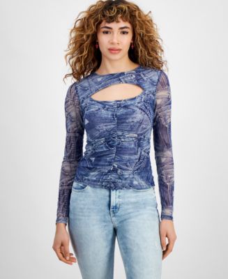 macys guess womens tops