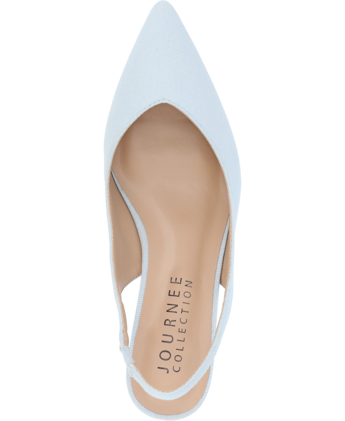 Journee Collection Women's Mikoa Slingback Pointed Toe Kitten Heels