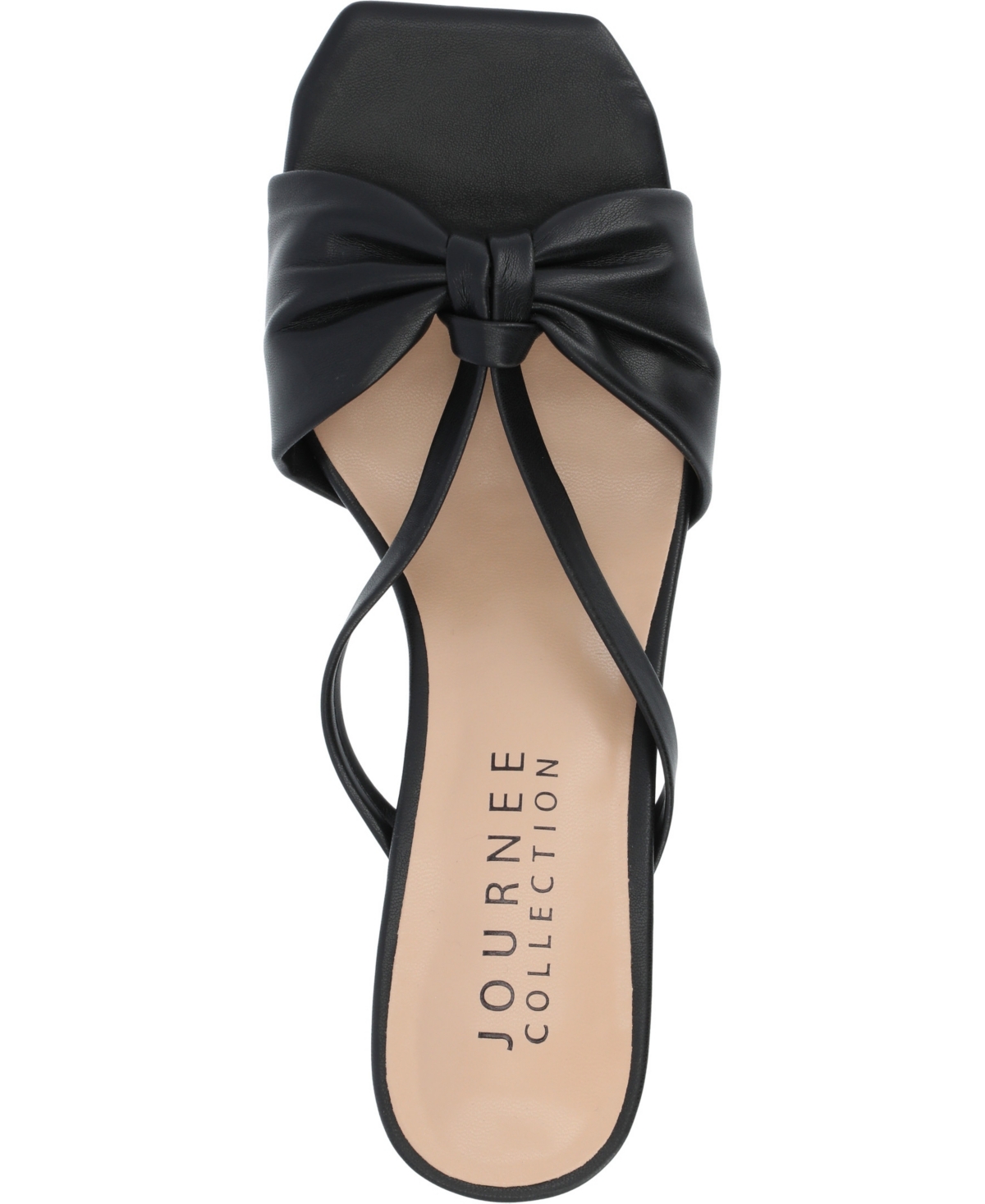 Shop Journee Collection Women's Starling Kitten Heel Dress Sandals In Solid Black