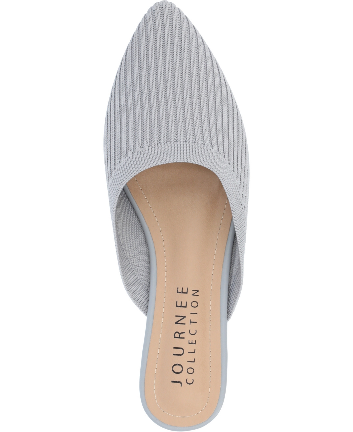 Shop Journee Collection Women's Aniee Knit Mules In Gray