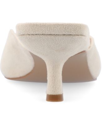 Women's Larna Square Toe Slip On Kitten Heels