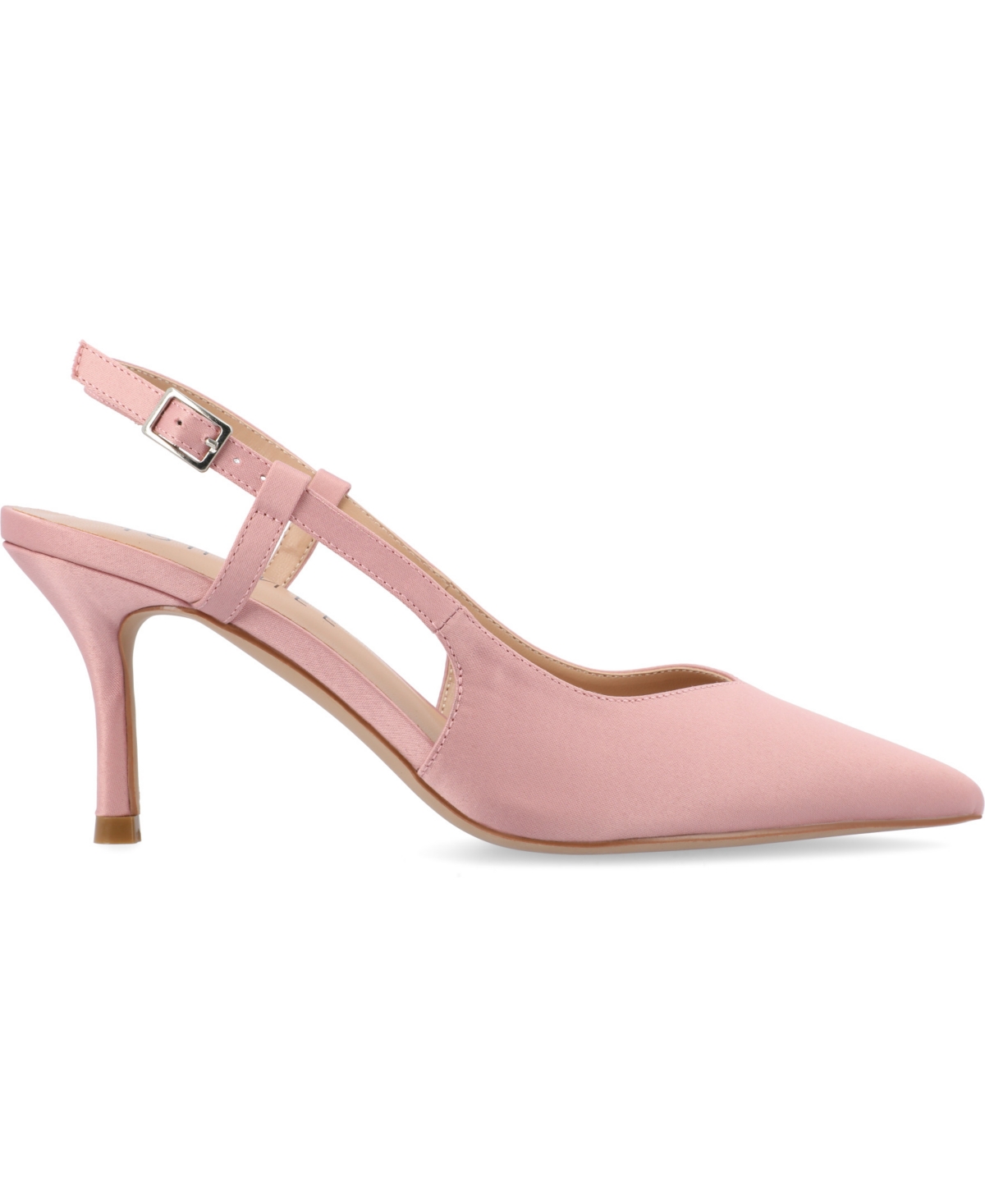 Journee Collection Knightly Pointed Toe Slingback Pump In Pink