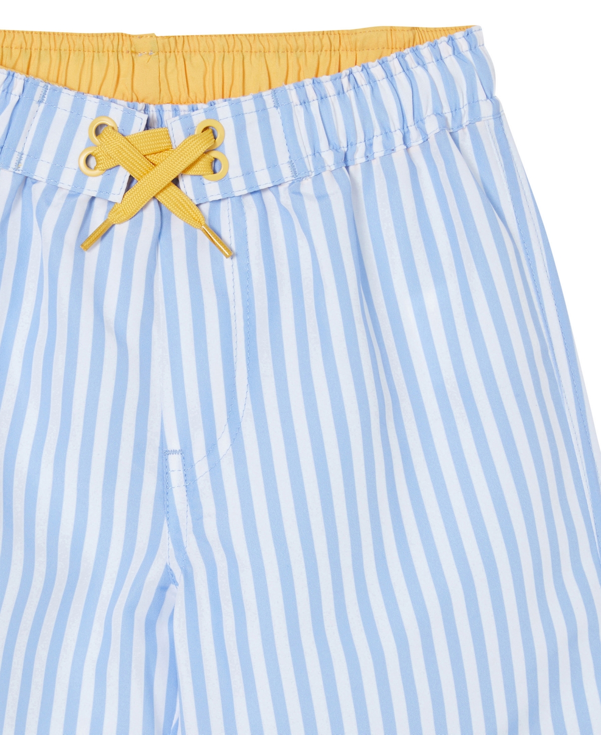 Shop Cotton On Toddler And Little Boys Bobby Pull On Boardshorts In Dusk Blue,white Vertical Stripe