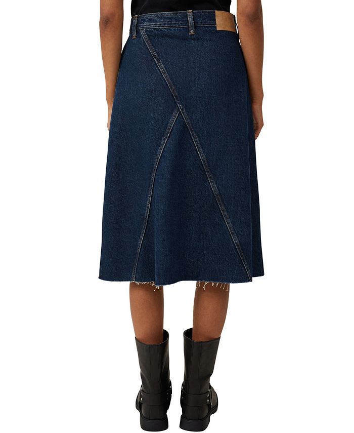 COTTON ON Women's Archer Denim Midi Skirt - Macy's