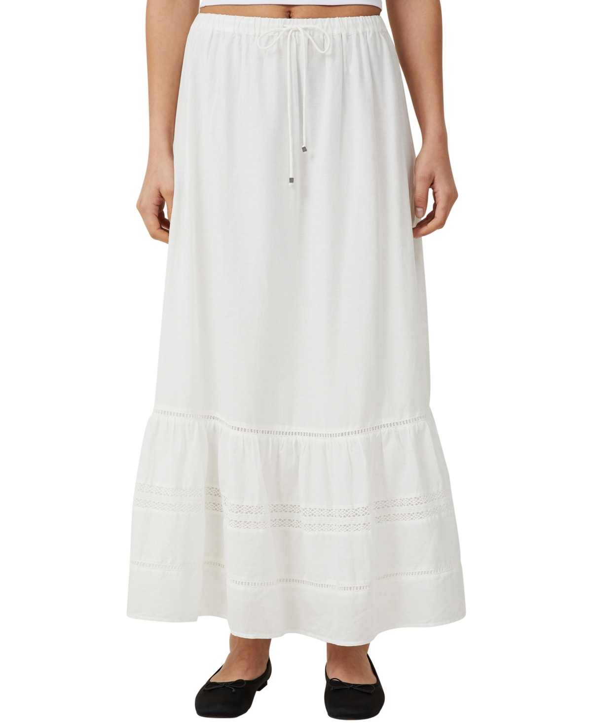Cotton On Women's Rylee Lace Maxi Skirt In White