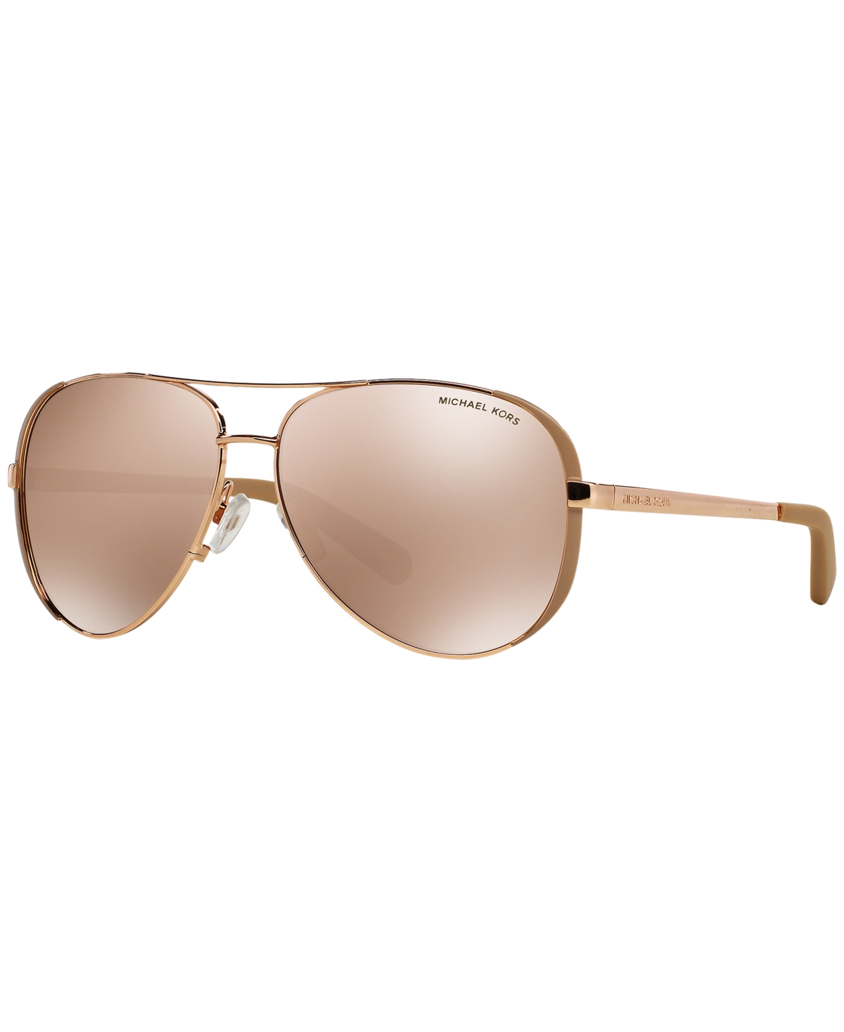 Michael Kors Women's Sunglasses, Mk5004 Chelsea In Pink Gold,gold Mirror