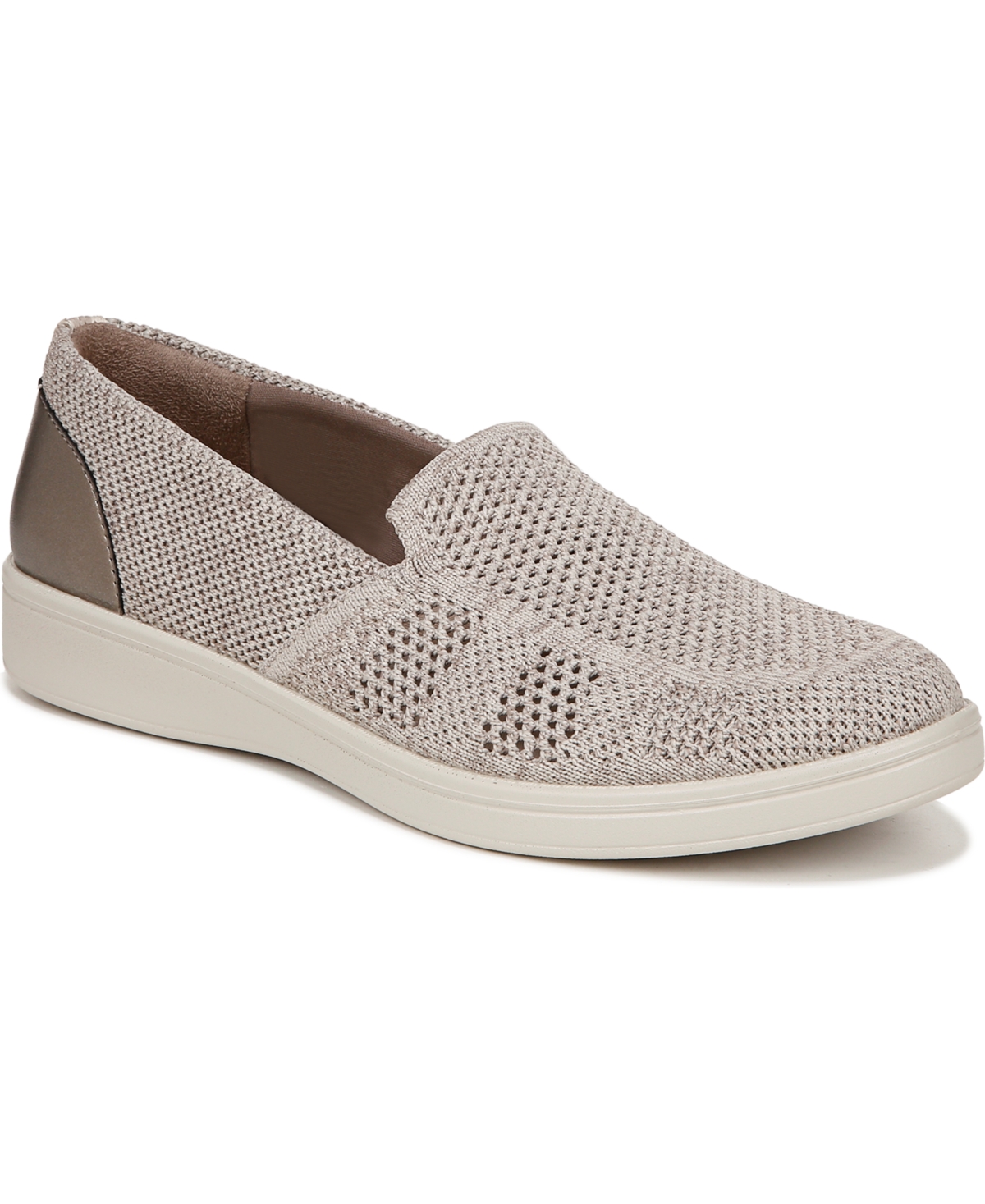 Shop Bzees Athena Washable Slip Ons In Latte Brown Fabric