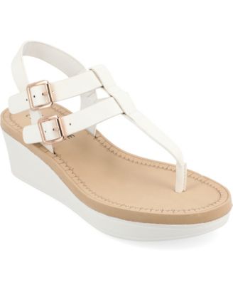 Women's Bianca Double Buckle Platform Wedge Sandals