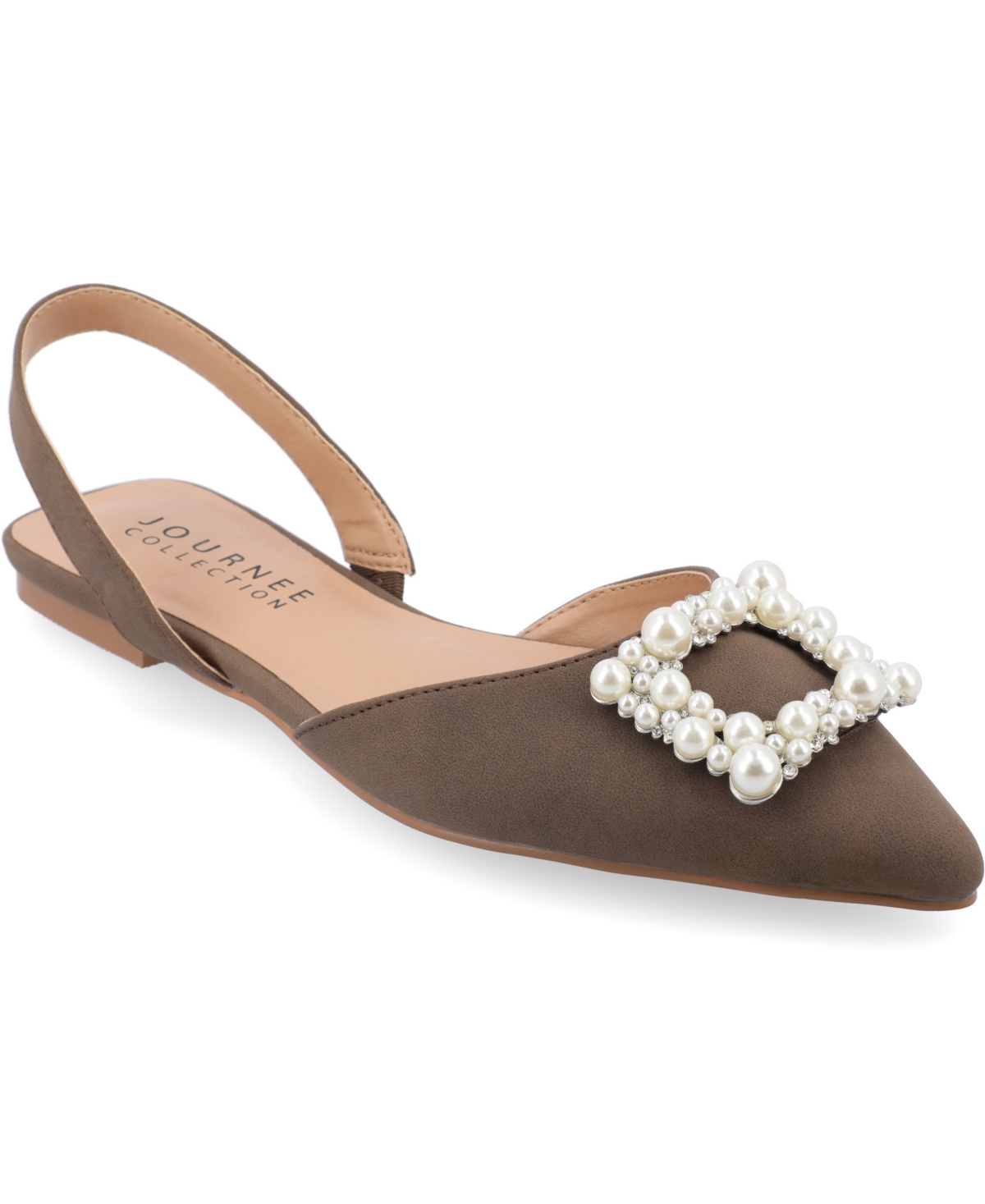 Journee Collection Hannae Flat In Brown