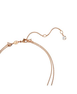 White, Rhodium Plated or Rose-Gold Tone or Gold-Tone Meteora Layered Pendant Necklace
