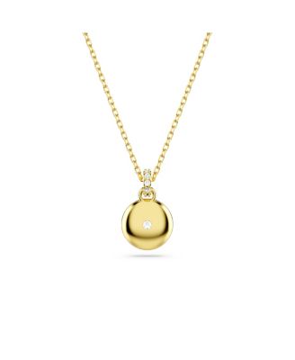 White, Rhodium Plated or Gold-Tone or Rose-Gold Tone Meteora Pendant Necklace