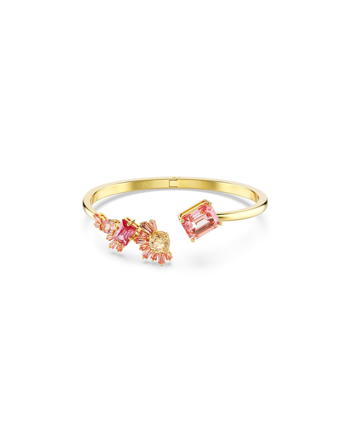 Swarovski Mixed Cuts, Gold-Tone Gema Bangle Bracelet - Pink