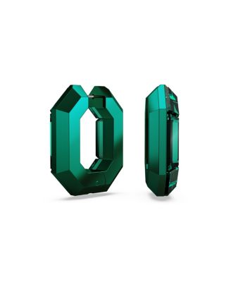 Green or Pink, Aluminum Lucent Mini Hoop Earrings