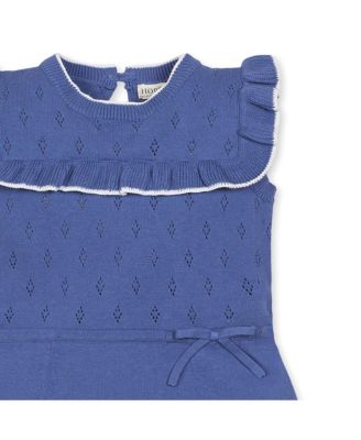 Girls' Sleeveless Ruffle Yoke Sweater Dress, Toddler