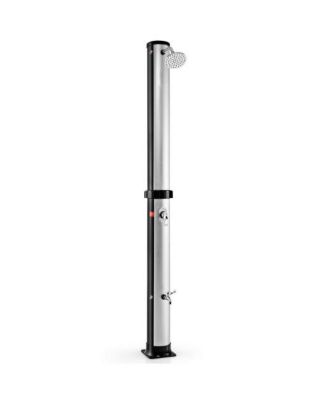 7.5 Feet Solar-Heated Outdoor Shower with Free-Rotating Shower Head